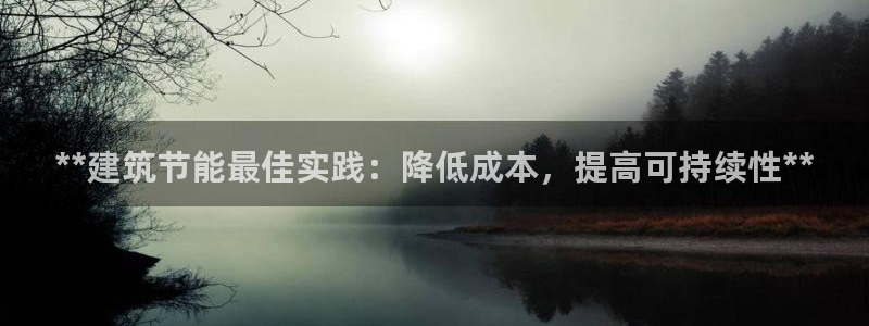 尊亿游戏国际官网：**建筑节能最佳实践：降低成本，提高可持续性**