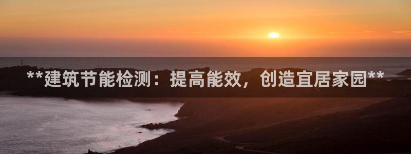 e尊国际官网·网址：**建筑节能检测：提高能效，创造宜居家园**