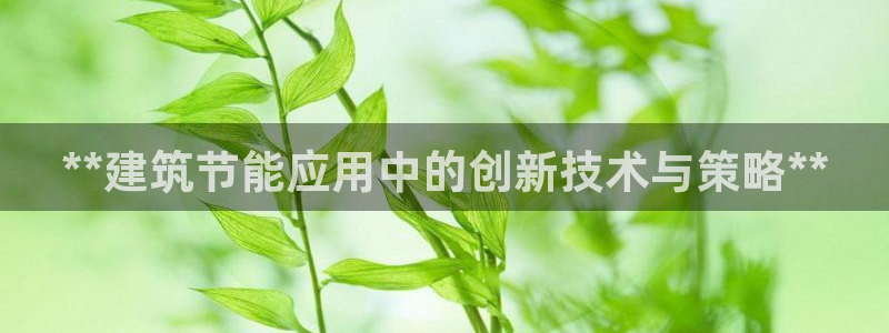E尊国际：**建筑节能应用中的创新技术与策略**