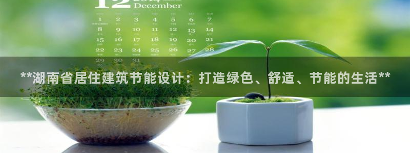 e尊国际-可可计划：**湖南省居住建筑节能设计：打造绿色、舒适、节能的生活**