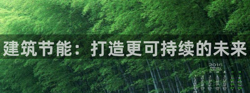 e尊国际app：建筑节能：打造更可持续的未来