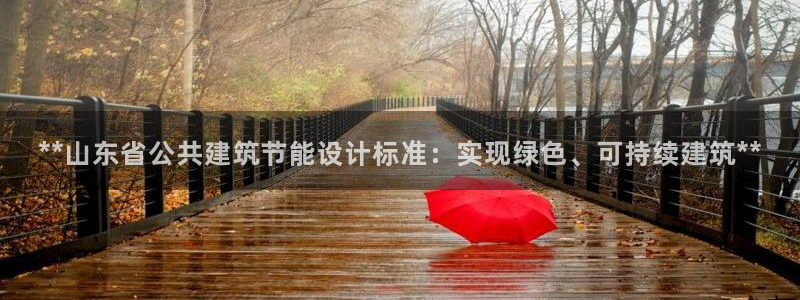e尊国际平台：**山东省公共建筑节能设计标准：实现绿色、可持续建筑**