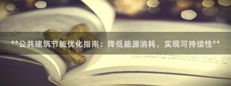 e尊国际客户端：**公共建筑节能优化指南：降低能源消耗，实现可持续性**