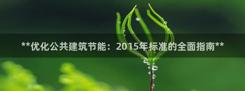 e尊电竞：**优化公共建筑节能：2015年标准的全面指南**