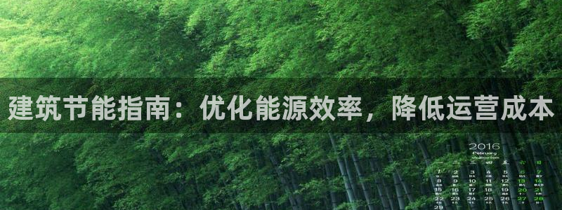 e尊平台：建筑节能指南：优化能源效率，降低运营成本