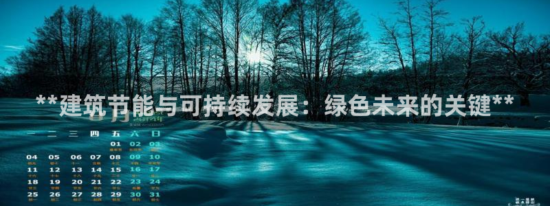 e尊国际的手机登录网站：**建筑节能与可持续发展：绿色未来的关键**