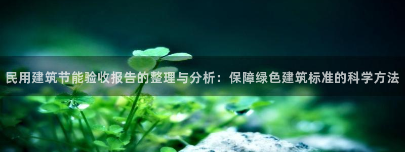 e尊国际娱乐官网下载：民用建筑节能验收报告的整理与分析：保障绿色建筑标准的科学方法