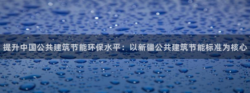 e尊国际官网：提升中国公共建筑节能环保水平：以新疆公共建筑节能标准为核心