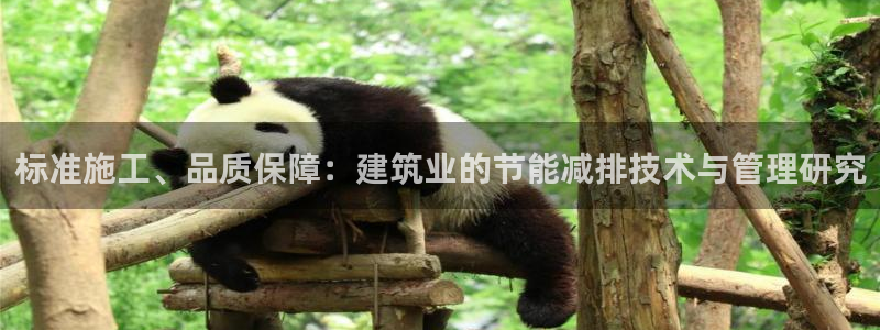 e尊国际平台：标准施工、品质保障：建筑业的节能减排技术与管理研究
