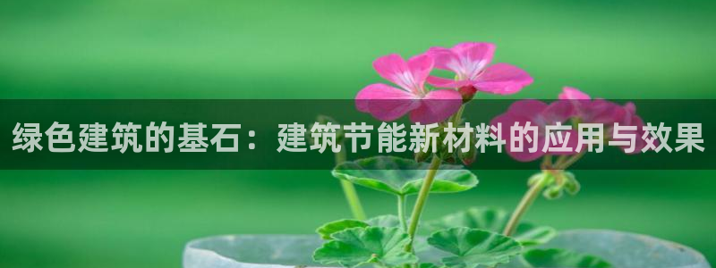 e尊国际app：绿色建筑的基石：建筑节能新材料的应用与效果