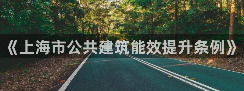 e尊国际官网·网址：《上海市公共建筑能效提升条例》