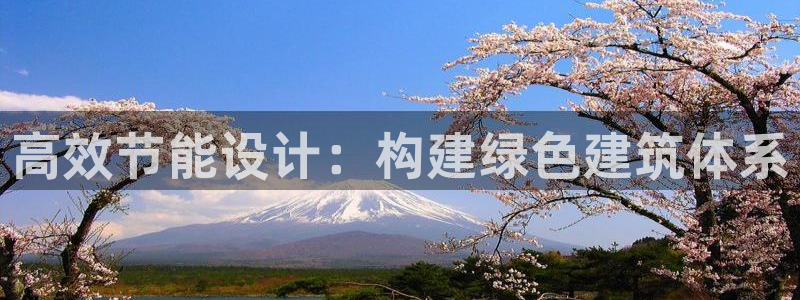 e尊国际平台：高效节能设计：构建绿色建筑体系